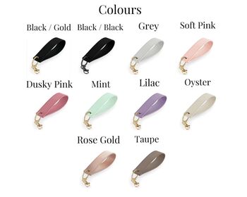 Keyring With Initials, Personalised Wristlet Keyring, 2 of 5