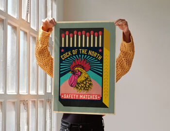 Cock Of The North Matchbox Art Print Poster, 4 of 4