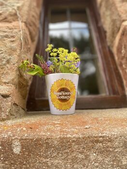 Sunflower House Number / Name Plant Pot, 5 of 6
