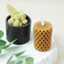 Patterned Pillar Coloured Candle In Eco Soy Wax, thumbnail 3 of 5