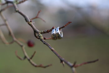 Huggie Hoop Earrings Sterling Silver Everyday Jewellery, 5 of 5