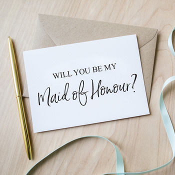 'will You Be My Maid Of Honour' Card By Sincerely May ...