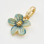Gold Forget Me Not Flora Charm, thumbnail 3 of 4