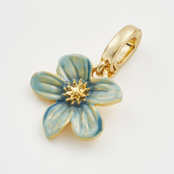 Gold Forget Me Not Flora Charm, 3 of 4