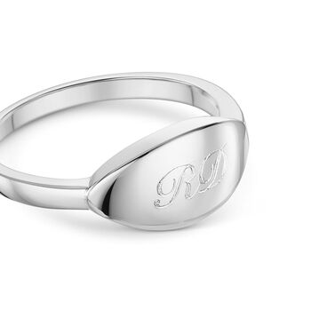 Elliptical Band Ring 925 Solid Silver, 4 of 7