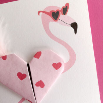 Happy Divorce Day Flamingo Heart Card, 5 of 7