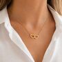Mother Daughter Matching Heart Necklace Set, thumbnail 2 of 9
