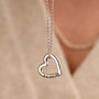 Personalised Medium Message Heart Necklace, thumbnail 1 of 9