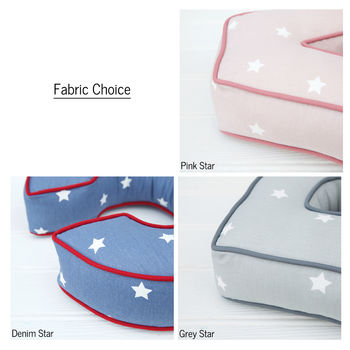 Personalised Star Letter Cushion, 6 of 9