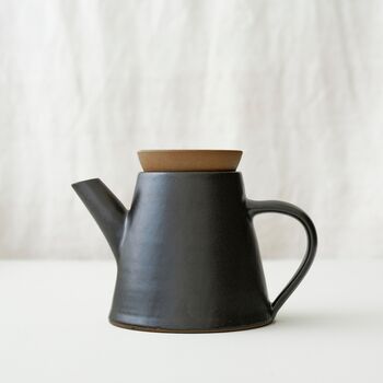 Fair Trade Handmade Glazed Stoneware Teapot, 4 of 12