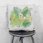Personalised Foil Palm Leaf Cushion Gift For Her Home, thumbnail 3 of 3