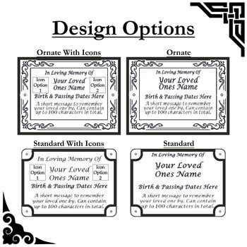 Personalised Brass Ornate Memorial Gift Plaque With Stake Perfect For Garden Memorial, 5 of 11