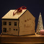 Personalised Christmas Eve Box Wooden House, thumbnail 12 of 12