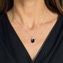 'The Trio' Black Onyx Sterling Silver Necklace, thumbnail 5 of 10