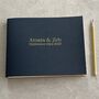 Personalised Celebration Recycled Leather Guest Book, thumbnail 6 of 7