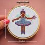 Christmas Fairy Mini Cross Stitch Kit, thumbnail 3 of 4