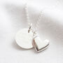 Personalised Puffed Heart Pendant Necklace, thumbnail 3 of 5
