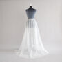 Silk Style Tulle Bridal Over Skirt, thumbnail 2 of 7