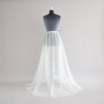 Silk Style Tulle Bridal Over Skirt, 2 of 7