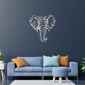 Majestic Wooden Elephant Wall Art Birthday Gift, 6 of 9