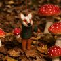 Handmade Felt Frankie Foraging Fox Decoration, thumbnail 1 of 5
