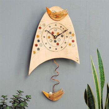Personalsied Bird And Meadow Wall Clock, 8 of 8