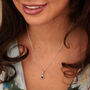 Sapphire Necklace, September Birthstone, thumbnail 2 of 8