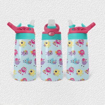 Spring Monster Kids Personalised Water Bottle, 5 of 5