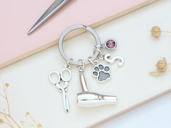 Dog Groomer Personalised Keyring Pet Grooming Gift, 2 of 11