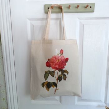 Hydrangea Flower Illustration Cotton Shopping Tote, 7 of 7