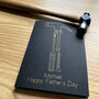 Personalised Father's Day Diy Gold Foil Card, thumbnail 3 of 10