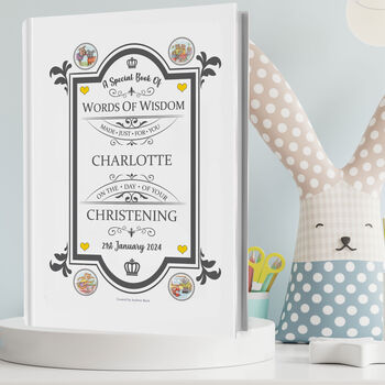 Personalised Baby Christening Keepsake Gift Book, 11 of 11
