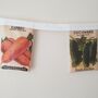 Fabric Vegetable Seed Packet Bunting Decoration, thumbnail 4 of 8