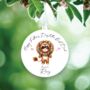 Personalised Cute Child Lion Hearts Decoration Gift B, thumbnail 1 of 2