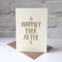 'Happily Ever After' Wedding Card, thumbnail 1 of 1