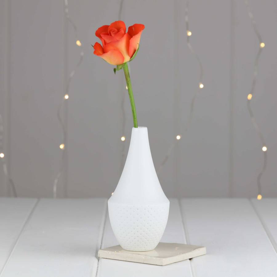 porcelain engraved flower vases by nest