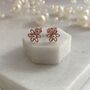Thank You For Helping Me Grow Rose Gold Earrings, thumbnail 2 of 4