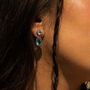 Silver Sky Blue Topaz Aurelia Earrings, thumbnail 1 of 4