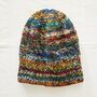 Fair Trade Unisex Reversible Beanie Hat Repurposed Wool, thumbnail 5 of 11