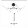 Personalised Graduation Milestone 3D Bar Necklace, thumbnail 5 of 10