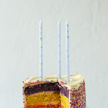 Long Patterned Birthday Cake Celebration Candles, 4 of 8