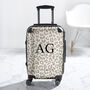 Nude Leopard Print Suitcase, thumbnail 1 of 12
