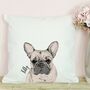 Personalised French Bulldog Cushion, thumbnail 1 of 3