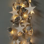 Star And Pine Cone Fairy Light Garland, thumbnail 1 of 2