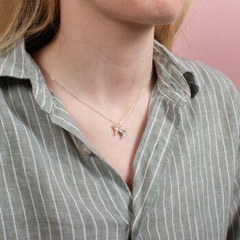 Personalised Short Haired Cat Sterling Silver Necklace, 2 of 6