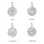 Zodiac Art Coin Duo Necklace, thumbnail 9 of 12
