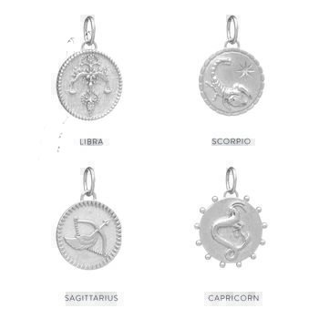 Zodiac Art Coin Duo Necklace, 9 of 12