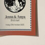 Personalised Moon Phase Wedding Date Print, thumbnail 11 of 12