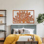 Modern Metal Tree Triptych Wall Art Panel Set For Living Room Or Hallway Decor, thumbnail 8 of 11
