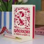 Personalised 3rd Birthday Card Papercut Woodland Design, thumbnail 1 of 7